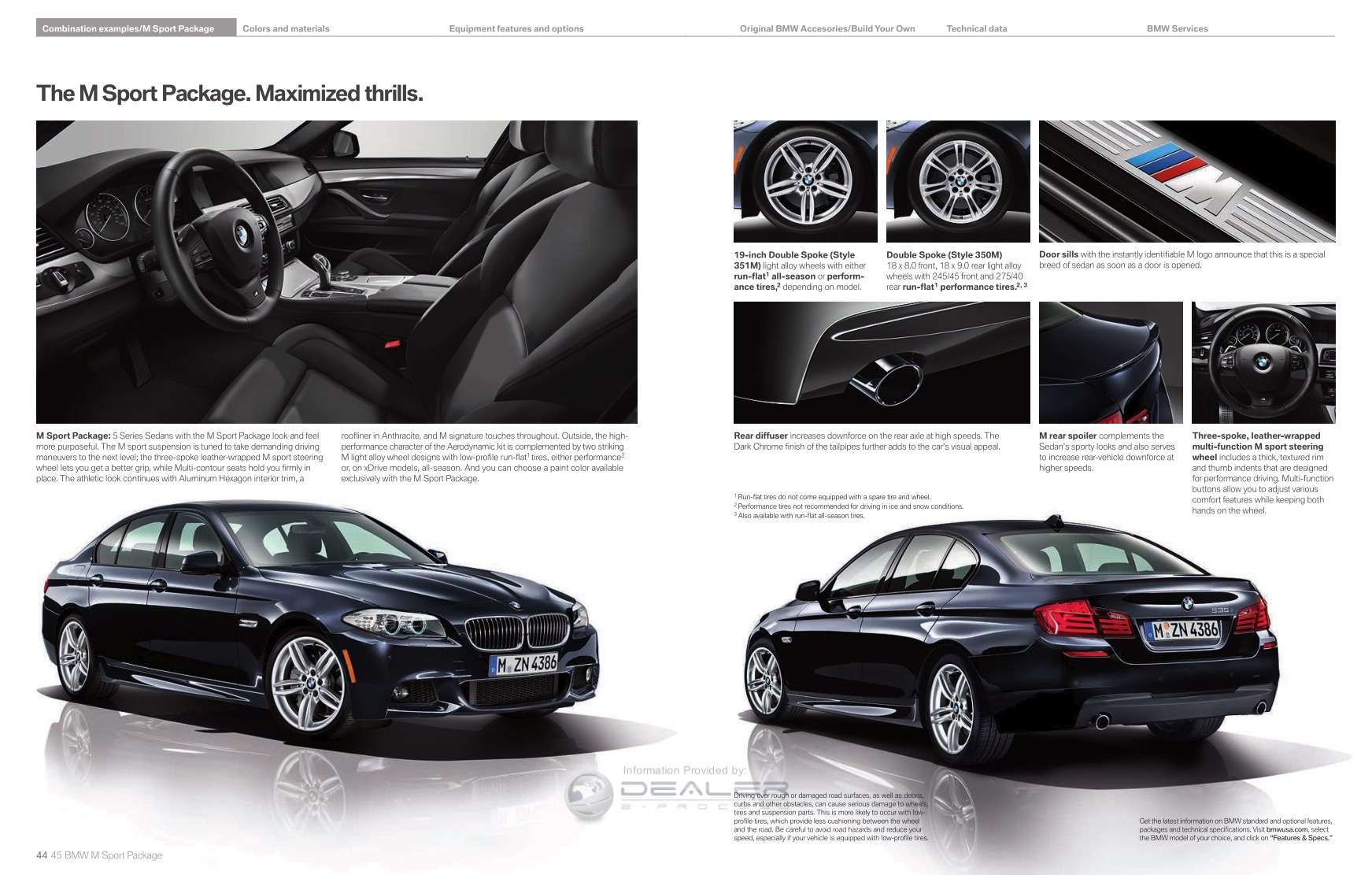 2012 BMW 5-Series Brochure Page 28